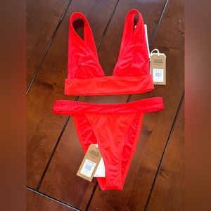 NWT Billabong Red Bikini Set